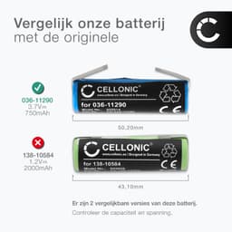 Stofzuigeraccu - 750 mAh - 3,7 V - Lithium-ion — thumbnail 5