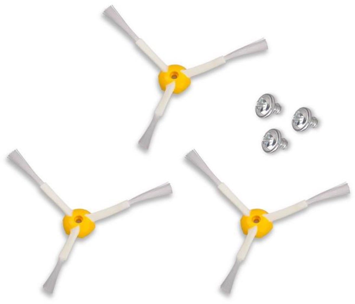 3x Zijborstels voor iRobot Roomba 500, 600, 700 Serie - Blauwe Module — afbeelding 1