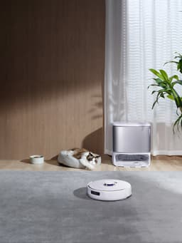 NARWAL Freo Z10 Ultra robotstofzuiger met zelfledigend basisstation, 18.000 Pa zuigkracht, AI Vision, DirtSense-technologie, klitvrije borstel, 45-75 °C heetwaterreiniging, LDS-navigatie, 8 N dweilen, wit — thumbnail 4