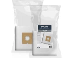 SQOON® Stofzuigerzakken Geschikt voor Uni-Bag Plus Small - 10 Stuks - Vervangt 9001669796 / D00013 / DDE050 / 2681045112