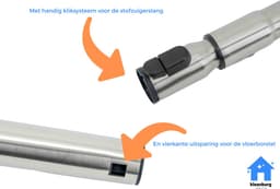 Kleanburg® Geschikt voor Miele Guard L1, M1 en S1 - Stofzuiger Onderdelen Set- Telescoopbuis, Slang en Combizuigmond — thumbnail 4