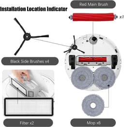 Accessoires Geschikt voor Roborock Qrevo S/Qrevo Pro/Qrevo MaxV robotstofzuigers — thumbnail 4