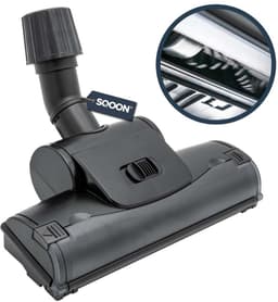 SQOON® Turbozuigmond universeel 30-37 mm - Geschikt voor diverse stofzuigers - Met nylon borstelharen - Ideaal voor tapijt en dierenharen — thumbnail 3