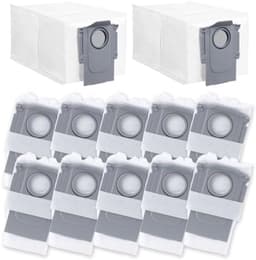 PromoHome 12 Stuks antibacteriële stofzakken Geschikt voor Roborock Saros 10R, Qrevo S, Qrevo Master, Qrevo Pro, Qrevo Curv, Qrevo Edge, S8 MaxV Ultra, S8 Max Ultra- 3 Liter — thumbnail 1