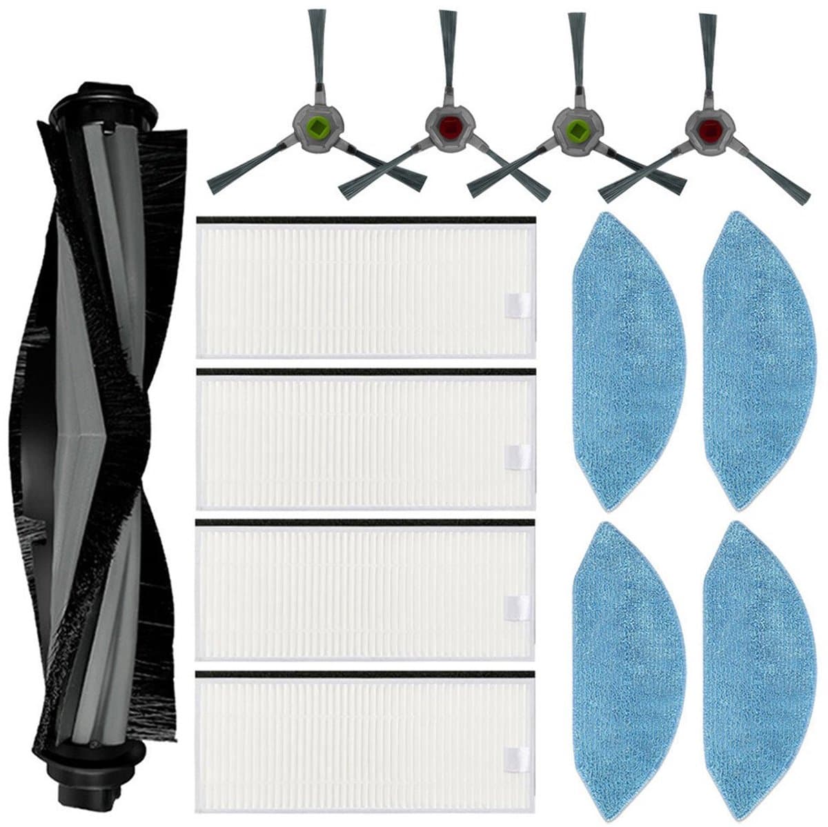 Geschikt voor Ecovacs Deebot U2/DGN22 Stofzuiger Zijborstel Filter Dweilrol Zijborstel Kits — afbeelding 1