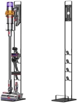 PromoHome Draadloze Stofzuigerhouder - Metalen Wandbevestiging - Universele Compatibiliteit - Ruimtebesparend Ontwerp - Zwarte Kleur — thumbnail 1