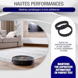 Vervangingsband Geschikt voor iRobot Roomba-wielen. Compatibel Geschikt voor de 500-, 600-, 700-, 800-, 900-, S- en i-serie, Geschikt voor antisliprubber Geschikt voor hoge grip. Eenvoudige installatie. — thumbnail 3