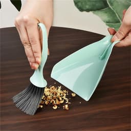 Mini schep borstel - Reinigingsset - Bureau schoonmaken - Compact ontwerp - Niet gespecificeerd - Groen — thumbnail 5