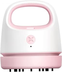 Draagbare Mini Stofzuiger - Bureau Reiniger - Bureau Schoonmaken - USB Oplaadbaar - 9.9 x 8.6 cm - Roze — thumbnail 1