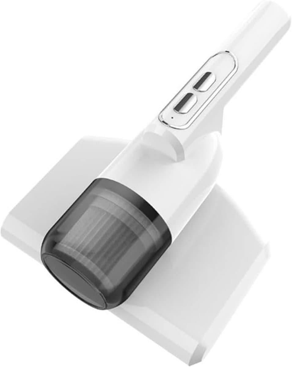 Geluidsarme kleine mijtverwijderaar Huishoudelijke Handheld mijtverwijderaar Draadloos opladen UV mijtverwijderaar bed stofzuigermachine wit — afbeelding 1
