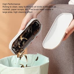 Tafel Kruimelveger - Puin Collector - Snel Opruimen - Ingebouwde Vuilnisbak - 21 cm Lengte - Grijs — thumbnail 1