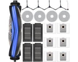 Dailygoods- Accessoireset 20-delig - Hoofdborstel - Dweilpads/Filters - Stofzakken/Zijborstels - Reinigingsborstel - Compatibel met Ecovacs Deebot T50 Omni/T50 Pro Omni - Robotstofzuigeraccessoires