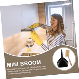 Mini Bezem Stoffer - Reinigingsset Bureau - Bureau Schoonmaken - Compact Ontwerp - 332 x 216 x 5 cm — thumbnail 3