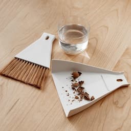 Mini Bezem Stoffer Set - Desktop Reiniger - Kleine Oppervlakken Schoonmaken - Compact Formaat - 17x15cm - Beige Koffie — thumbnail 4