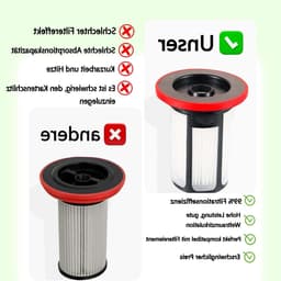 Filters voor Stofzuiger Accessoires - Vervangingsfilter en Borstels voor Bosch Unlimited 6 - Hoogwaardige Reserveonderdelen voor Optimale Prestaties — thumbnail 2