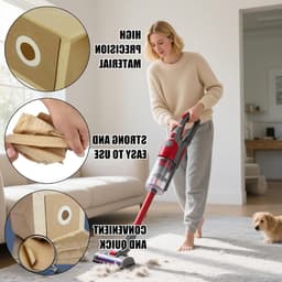 8 Stuks Stofzakken voor Vacuümreinigers - Geschikt voor Diverse Modellen - Sterke 3D Efficiëntie en Vervangingsopties voor Optimale Zuigkracht — thumbnail 1