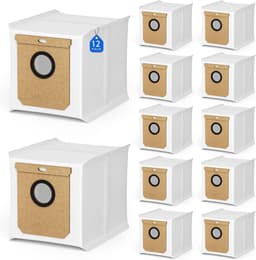 12 stuks stofzuigerzakken voor Eufy L50 SES L60 SES - voor Conga Home 10000, 8090 Ultra, 9090 AI - voor Haier H9 + - vervangende zak robotstofzuiger — thumbnail 1