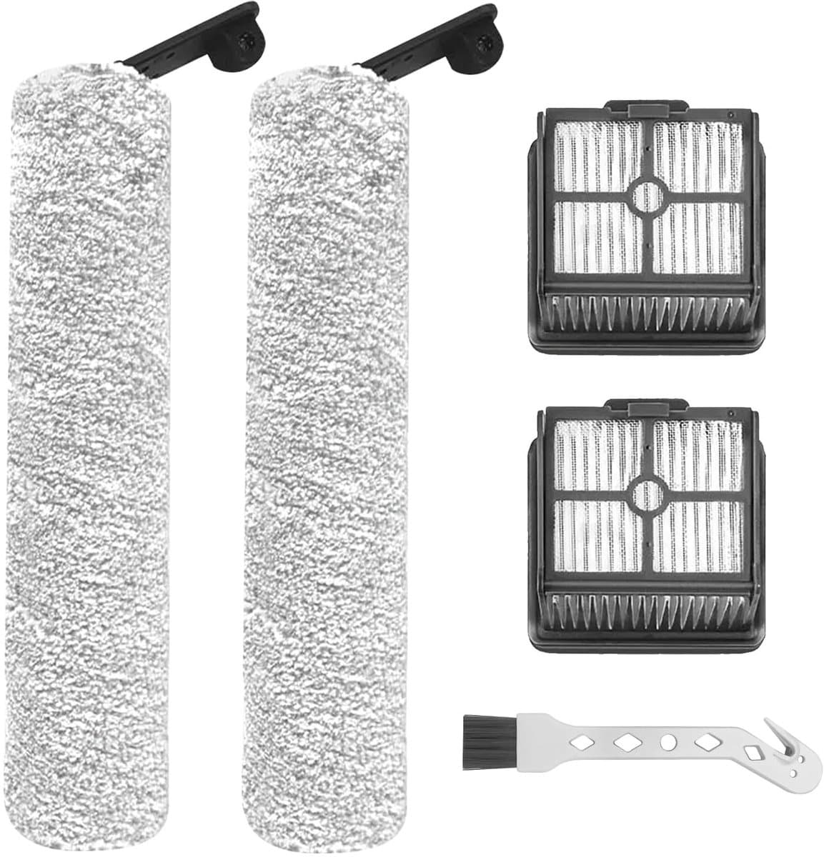 VT Goods - Vervangende borstelroller - HEPA-filter - 2 borstelrollen - Stofzuigeraccessoires - Reinigingsborstel - Geschikt voor Dreame H11 Core/H12 — afbeelding 1