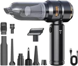 Draagbare Stofzuiger - Handstofzuiger Auto - Auto Interieur Reinigen - Borstelloze Motor - 500 Gram - Paars — thumbnail 4