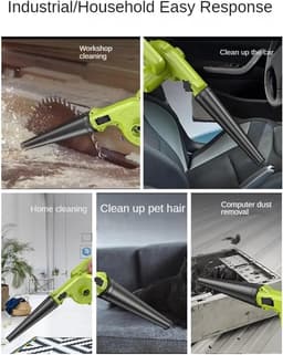 Krachtige Auto Stofzuiger - Blazer Zuiger - Auto Interieur Reinigen - Traploze Snelheid - 1 kg - Zwart — thumbnail 4