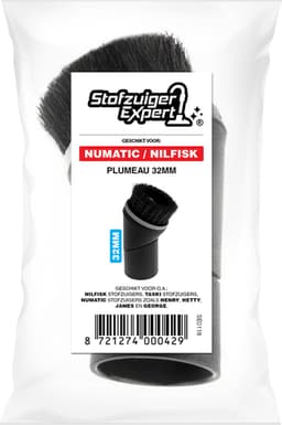 Plumeau zuigmond Geschikt voor Alle Numatic Henry, Hetty, James / Nilfisk / Taski stofzuigers - Stofzuiger onderdeel / Accessoires - Vervangende Hulpstuk 32mm - 1 op 1 pasvorm — thumbnail 2
