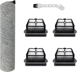 Vervangende accessoires - 6 stuks - geschikt voor Tineco iFloor 3 - Floor One S3 - iFloor 3 Breeze Complete - Floor One S3 - met 1 borstelrol en 4 HEPA filter — thumbnail 1