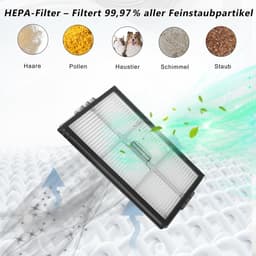 HEPA-filter gescht voor Roborock Saros 10R / G20S Ultra, wasbare vervangingsfilter, accessoires voor robotstofzuiger, stofzuigerfilter, reserveonderdelen, 4 stuks — thumbnail 5