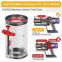 Geschikt voor Dyson V10/SV112/SV13 stofzuigers - stofbak, accessoires voor de stofbak, verbruiksartikelen voor de afvalbak. — thumbnail 2