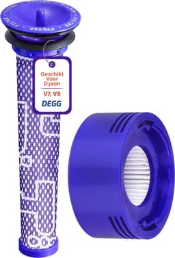 DEGG® - Pre + Post Filter - Geschikt voor Dyson V7 & V8 - Animal Absolute - Voorfilter + Achterfilter (Motor) - Onderdelen - Hepa Filter - Duurzaam - COMBIDEAL — thumbnail 1