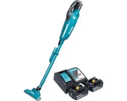 Makita DCL 284 FRG2 accustofzuiger 18 V 0,73 l borstelloos + 2x accu 6,0 Ah + oplader