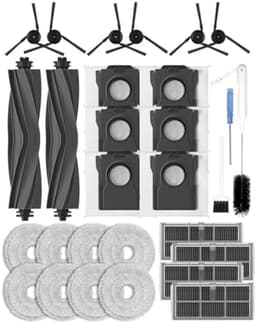 28 stuks accessoires voor de Dreame X40 Ultra/L40 Ultra /X40 Master/Mova P50 Pro Ultra robotstofzuiger,1 hoofdborstel, 4 HEPA-filters actieve koolfilter, 6 zijborstels — thumbnail 1