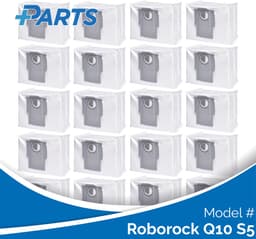 Roborock Q10 S5 Stofzakken (20 Stuks, Plus.Parts® alternatief voor 8.02.0132) — thumbnail 1