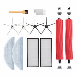 Accessoires voor Roborock S7, S7 Plus, S7 Maxv, S7 MaxV Plus, S7 MaxV Ultra, T7+, 16 stuks vervangende onderdelen voor Roborock S7 zuigstation, 4 doekjes, 4 filters, 4 zijborstels, 2 rollenborstels, 2 gereedschappen — thumbnail 1