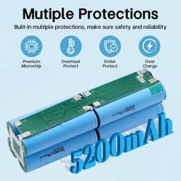 SolidKeus - 5200mAh Batterij voor Ecovacs Deebot Stofzuiger — thumbnail 5