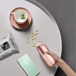 Draagbare Kruimeldief - Mini Stofzuiger - Auto Interieur Reinigen - Krachtige Zuigkracht - Compact Formaat - Roze — thumbnail 3