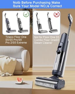 Vervangingsset accessoires compatibel met Tineco Floor One Combo — Hoofdborstel en filterset voor Floor One S7 Pro nat-droog stofzuiger — thumbnail 5