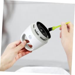 Draagbare Stofzuiger - Mini Tafelmodel - Bureau Schoonmaken - USB Oplaadbaar - 9.9 x 9.9 cm - Grijs — thumbnail 3