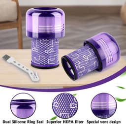Dailygoods- HEPA-filters 2 stuks - vervangt 971517-01 - stofzuigerfilter - HEPA-filter Dyson V12 - luchtreiniger - hoge filtratiekwaliteit - Stofzuigerfilters — thumbnail 4