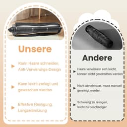 Dailygoods- Hoofdborstel Verstrikkingsvrij - Stofzuiger Borstel voor Dreame L10s Ultra Gen 2/3 - Mova E30/P50/E40 Ultra - TriCut Borstel - Accessoires - Gemakkelijk te Installeren - Stofzuigerborstel — thumbnail 4