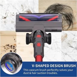Geschikt voor Dyson V7 V8 V10 V11 V15 Hardhouten en tapijtreinigingskop met LED-verlichting en Turboborstel Rolreinigingskop Accessoire — thumbnail 1