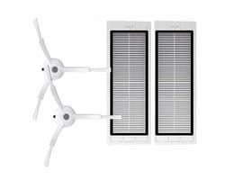 AreoSe - Onderhoudsset met filters en borstels voor RoboRock E25/S6/S50/S5MAX SDJQR01RR, SDJQR02RR