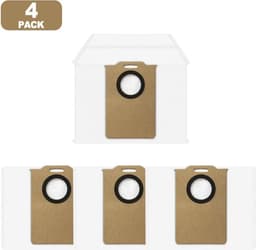 Stofzuigerzakken Geschikt voor de robotstofzuigers Mova, Trouver E20 Plus, Proscenic Q8 Max en Honor Choice R3 Plus/Plus, 3,5 liter, automatische lediging, vervangingszakken (verpakking van 4). — thumbnail 1