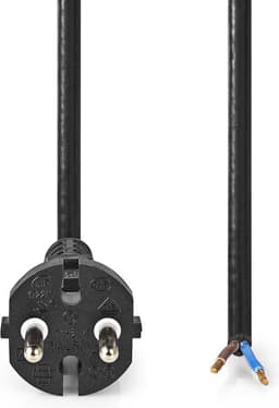 Nedis Stroomkabel voor Stofzuiger - 15.0 m - Type-F (CEE 7/7) - 250 V AC - 16 A - Zwart - PVC — thumbnail 4