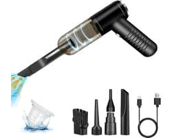 Draadloze Handstofzuiger 3-in-1 met 10.000 Pa Zuigkracht - Oplaadbare Mini Accustofzuiger voor Auto en Thuis