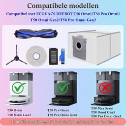 Accessoires voor Ecovacs Deebot T50 Pro Omni/T50 Omni/T50 Pro Omni Gen2 — thumbnail 3