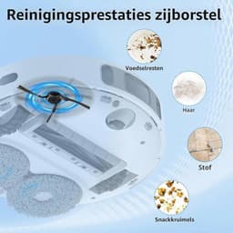 Zijborstels voor Dreame L10s Ultra Gen 3 Robotstofzuiger - 6 stuks Vervangende Borstels, Zwart — thumbnail 3