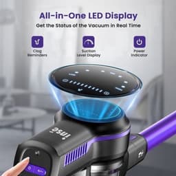 Draadloze Stofzuiger - 26 kPa Zuigkracht - 45 Min Batterij - LED-Display - HEPA-Filtratie — thumbnail 3