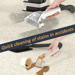 Zetelreiniger - Stofzuiger - Vacuum Cleaner - Tapijtreiniger - Handheld Spot Cleaner - 750W High Power - 15KPa - Vlekverwijderaar voor Toilet, Bankstellen en Meubels – 450W EU Plug — thumbnail 1