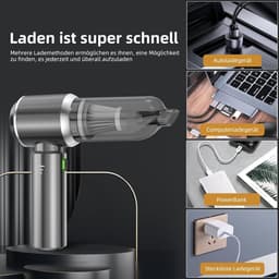 Handstofzuiger - Mini stofzuiger - Snel opruimen - 18000Pa zuigkracht - 30 minuten looptijd - Grijs — thumbnail 4