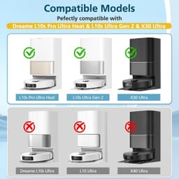 21 stuks vervangingsset voor Dreame L10s Ultra Gen 2 | L10s Pro Ultra Heat / X30 Ultra / L40 Ultra AE & CE / D30 Ultra - robotstofzuiger - 2 hoofdborstels, 4 dweilpads, 6 stofzakken, 2 filters, 6 zijborstels, 1 reinigingsgereedschap — thumbnail 4